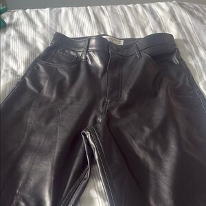 Women’s Abercrombie Black Leather Pants